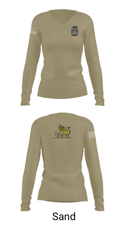 Azusa Griffins 57653557 Women's Long Sleeve V-neck Shirt - 92