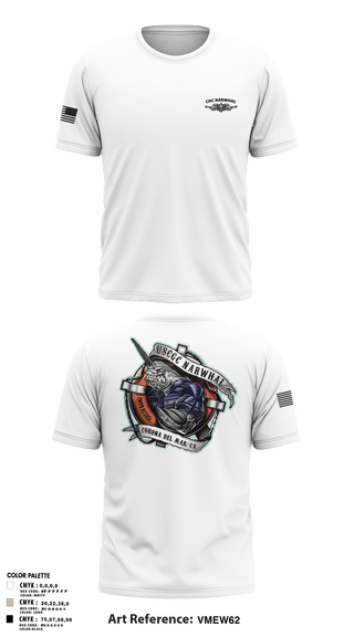 Old School Cotton Feel Shirt, CHC NARWHAL, Coast Guard, Teamtime, Team time, sublimation, custom sports apparel, team uniforms, spirit wear, spiritwear, sports uniforms, custom shirts, team store, custom team store, fundraiser sports, apparel fundraiser