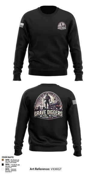Crew Neck Sweatshirt, Gravediggers, , Teamtime, Team time, sublimation, custom sports apparel, team uniforms, spirit wear, spiritwear, sports uniforms, custom shirts, team store, custom team store, fundraiser sports, apparel fundraiser