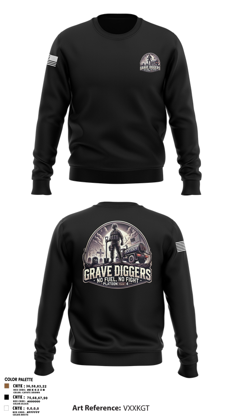Crew Neck Sweatshirt, Gravediggers, , Teamtime, Team time, sublimation, custom sports apparel, team uniforms, spirit wear, spiritwear, sports uniforms, custom shirts, team store, custom team store, fundraiser sports, apparel fundraiser