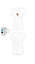 Sabinal High School Basketball 27202205 Women's Short Sleeve V-neck Shirt - 18