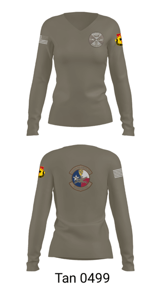 Womens Long Sleeve Vneck Shirt, B Co 615th ASB - Tangos, Army, Teamtime, Team time, sublimation, custom sports apparel, team uniforms, spirit wear, spiritwear, sports uniforms, custom shirts, team store, custom team store, fundraiser sports, apparel fundraiser