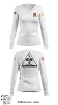 C BTRY 1/107 FA 56836205 Women's Long Sleeve V-neck Shirt - 5