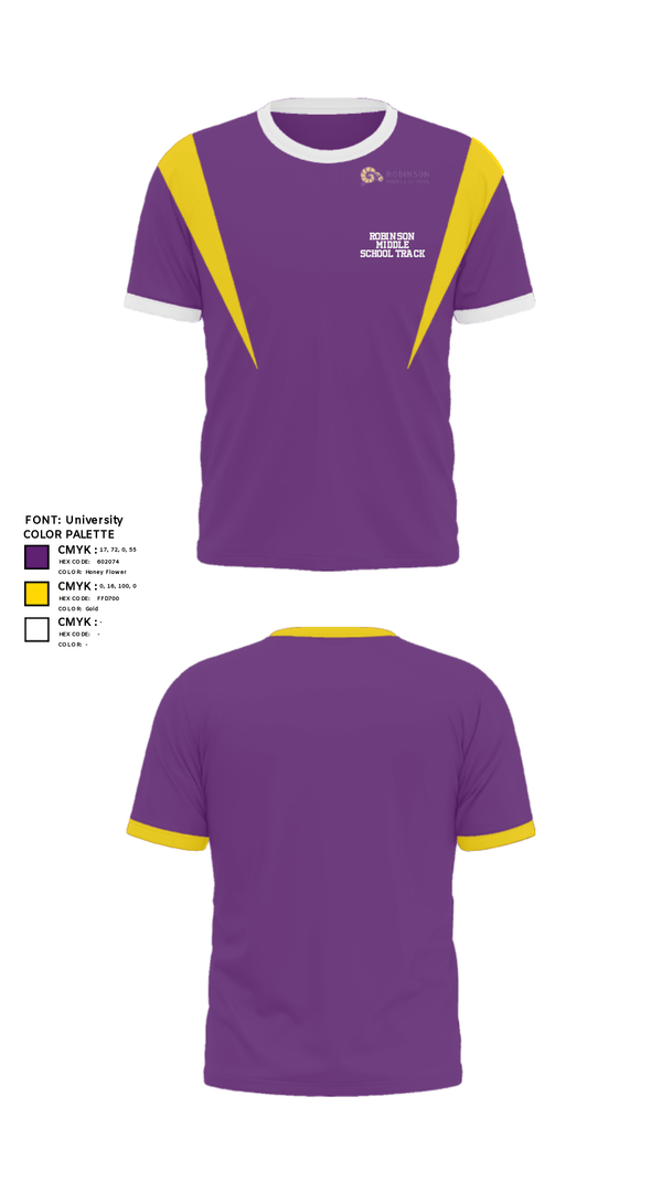 Short Sleeve Performance Shirt, Robinson Middle School Track, Track & Field, Teamtime, Team time, sublimation, custom sports apparel, team uniforms, spirit wear, spiritwear, sports uniforms, custom shirts, team store, custom team store, fundraiser sports, apparel fundraiser