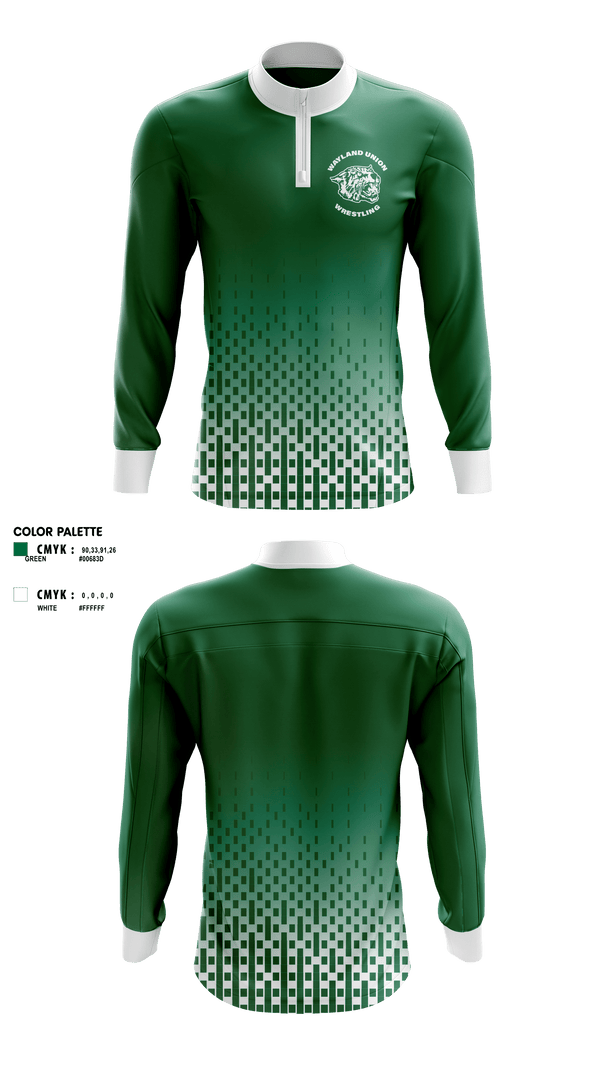 Quarter Zip Jacket, Wayland Union Middle School Wrestling, Wrestling, Teamtime, Team time, sublimation, custom sports apparel, team uniforms, spirit wear, spiritwear, sports uniforms, custom shirts, team store, custom team store, fundraiser sports, apparel fundraiser