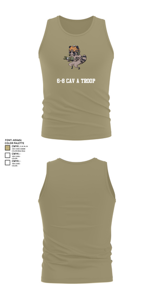 Tank Top, 6-8 CAV A Troop, Army, Teamtime, Team time, sublimation, custom sports apparel, team uniforms, spirit wear, spiritwear, sports uniforms, custom shirts, team store, custom team store, fundraiser sports, apparel fundraiser