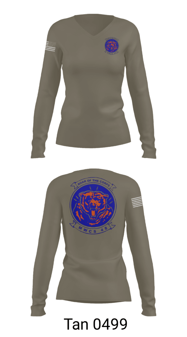 Womens Long Sleeve Vneck Shirt, MWCS -48, , Teamtime, Team time, sublimation, custom sports apparel, team uniforms, spirit wear, spiritwear, sports uniforms, custom shirts, team store, custom team store, fundraiser sports, apparel fundraiser