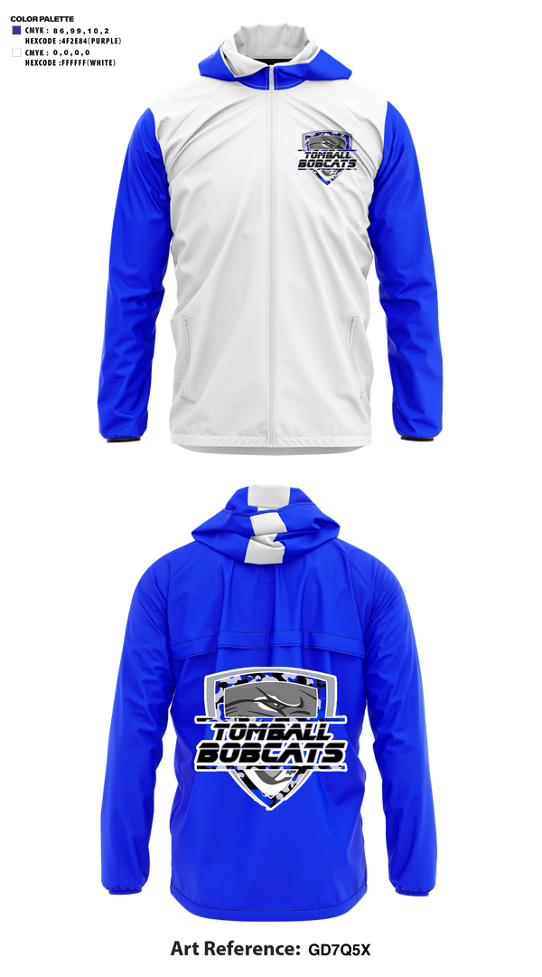Windbreaker, Tomball Bobcats, , Teamtime, Team time, sublimation, custom sports apparel, team uniforms, spirit wear, spiritwear, sports uniforms, custom shirts, team store, custom team store, fundraiser sports, apparel fundraiser