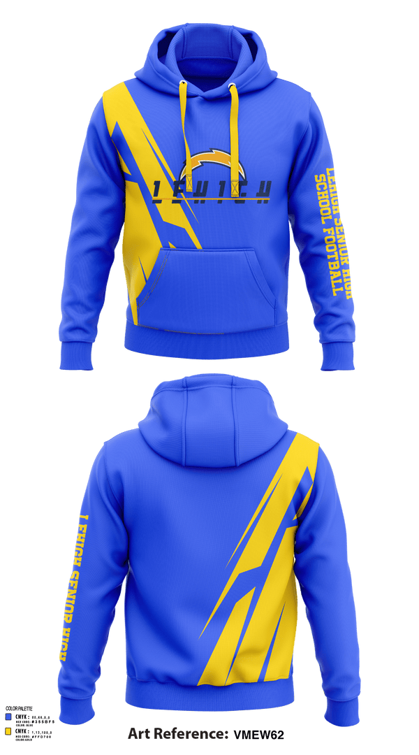 Hoodie, Lehigh Senior High School Football, Football, Teamtime, Team time, sublimation, custom sports apparel, team uniforms, spirit wear, spiritwear, sports uniforms, custom shirts, team store, custom team store, fundraiser sports, apparel fundraiser