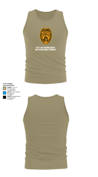 Tank Top, 4th Law Enforcement Battalion Bravo Company, Marines, Teamtime, Team time, sublimation, custom sports apparel, team uniforms, spirit wear, spiritwear, sports uniforms, custom shirts, team store, custom team store, fundraiser sports, apparel fundraiser