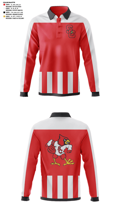 Scott County High School Golf 53136036 Long Sleeve Performance Polo - 41