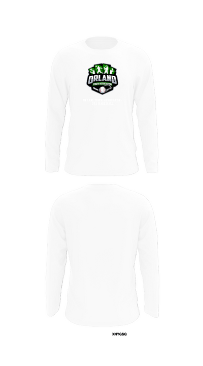 Orland Youth Association - OYA Baseball 38787499 Long Sleeve Performance Shirt - 8