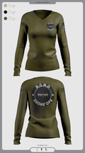 D.C.N.O 91339964 Women's Long Sleeve V-neck Shirt - 3