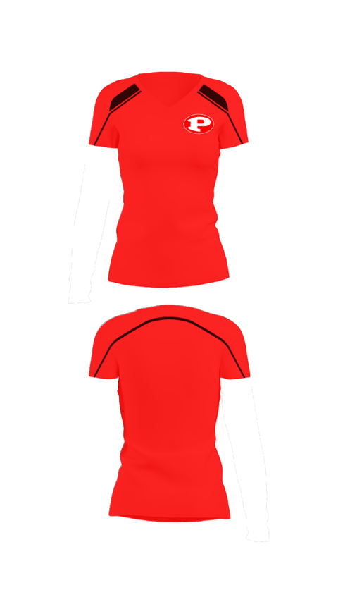 Women's Short Sleeve Vneck Shirt, Prestonsburg High School Softball, Softball, Teamtime, Team time, sublimation, custom sports apparel, team uniforms, spirit wear, spiritwear, sports uniforms, custom shirts, team store, custom team store, fundraiser sports, apparel fundraiser
