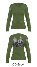 FMTC 37244511 Women's Long Sleeve V-neck Shirt - 57