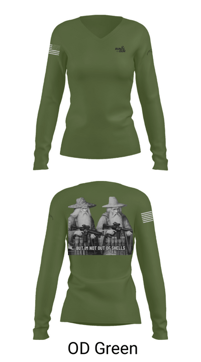 FMTC 37244511 Women's Long Sleeve V-neck Shirt - 57
