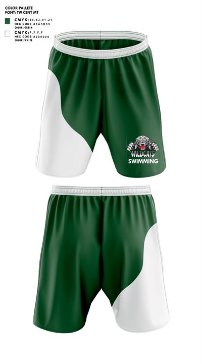Alpena High School Swimming 76688751 Athletic Shorts With Pockets - 1
