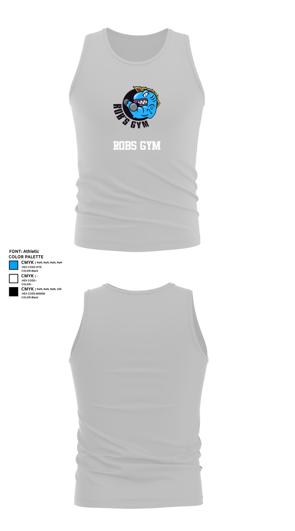 Tank Top, Robs Gym, Wrestling, Teamtime, Team time, sublimation, custom sports apparel, team uniforms, spirit wear, spiritwear, sports uniforms, custom shirts, team store, custom team store, fundraiser sports, apparel fundraiser
