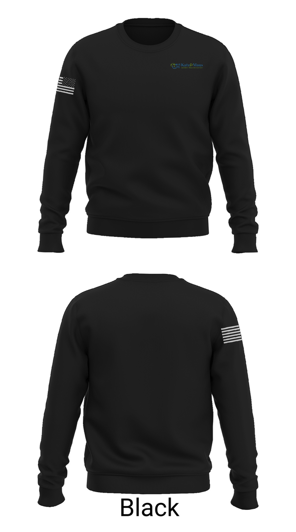 Crew Neck Sweatshirt, Katz&Maus - mobiler Haustierservice, , Teamtime, Team time, sublimation, custom sports apparel, team uniforms, spirit wear, spiritwear, sports uniforms, custom shirts, team store, custom team store, fundraiser sports, apparel fundraiser