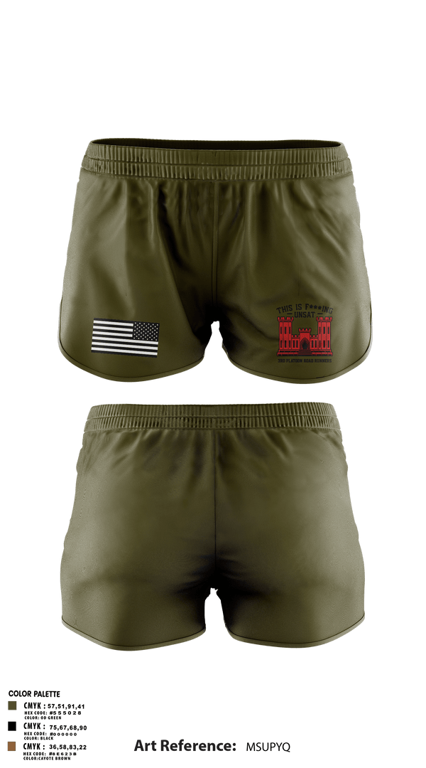 Ranger Panties, 305th En Co, Army, Teamtime, Team time, sublimation, custom sports apparel, team uniforms, spirit wear, spiritwear, sports uniforms, custom shirts, team store, custom team store, fundraiser sports, apparel fundraiser