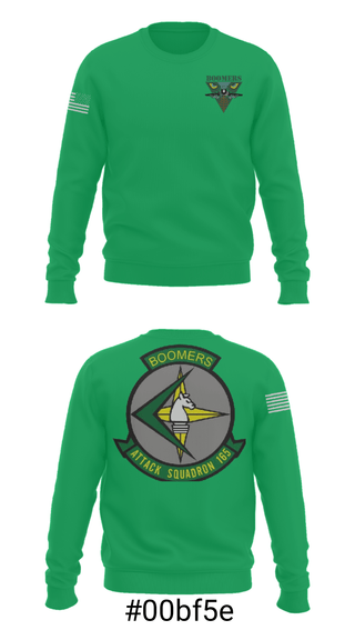 Crew Neck Sweatshirt, VA-165 Boomers, , Teamtime, Team time, sublimation, custom sports apparel, team uniforms, spirit wear, spiritwear, sports uniforms, custom shirts, team store, custom team store, fundraiser sports, apparel fundraiser