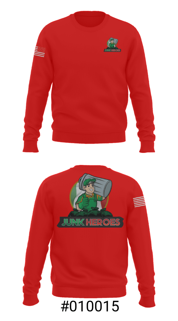 Crew Neck Sweatshirt, Junk Heroes, , Teamtime, Team time, sublimation, custom sports apparel, team uniforms, spirit wear, spiritwear, sports uniforms, custom shirts, team store, custom team store, fundraiser sports, apparel fundraiser