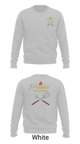 Crew Neck Sweatshirt, El Asador Restaurant, , Teamtime, Team time, sublimation, custom sports apparel, team uniforms, spirit wear, spiritwear, sports uniforms, custom shirts, team store, custom team store, fundraiser sports, apparel fundraiser