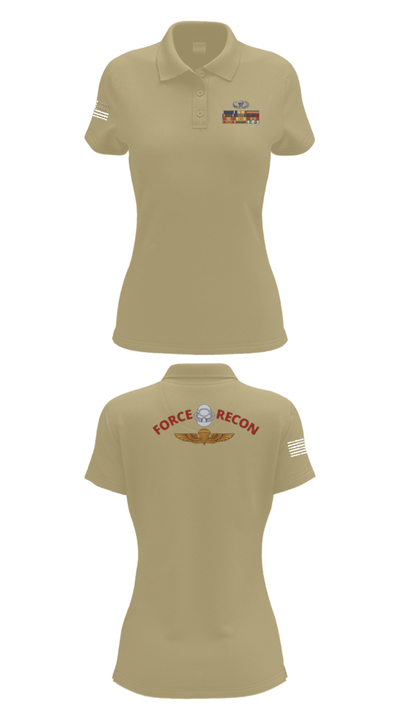 B Co. 3rd Recon Bn 24537683 Women's Short Sleeve Performance Polo  - 95