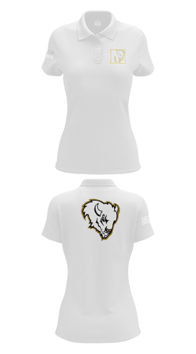 Puterbaugh Middle School Volleyball 75658055 Women's Short Sleeve Performance Polo  - 17