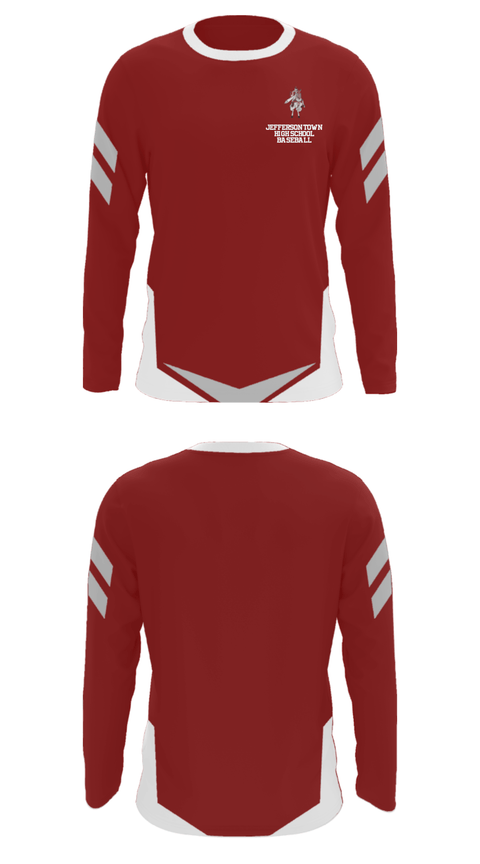 Long Sleeve Performance Shirt, Jeffersontown High School Baseball, Baseball, Teamtime, Team time, sublimation, custom sports apparel, team uniforms, spirit wear, spiritwear, sports uniforms, custom shirts, team store, custom team store, fundraiser sports, apparel fundraiser