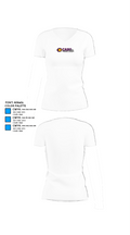 Caro High School Volleyball 92825459 Women's Short Sleeve V-neck Shirt - 18