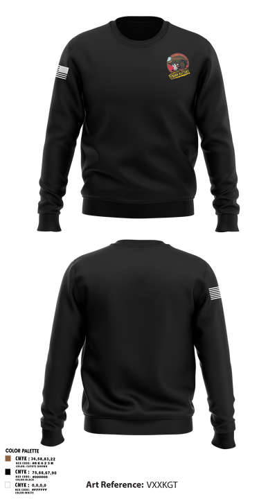 C BTRY, 5-4 ADAR Crew Neck Sweatshirt - 3