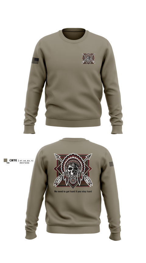 Crew Neck Sweatshirt, Comanche Squad, Army, Teamtime, Team time, sublimation, custom sports apparel, team uniforms, spirit wear, spiritwear, sports uniforms, custom shirts, team store, custom team store, fundraiser sports, apparel fundraiser