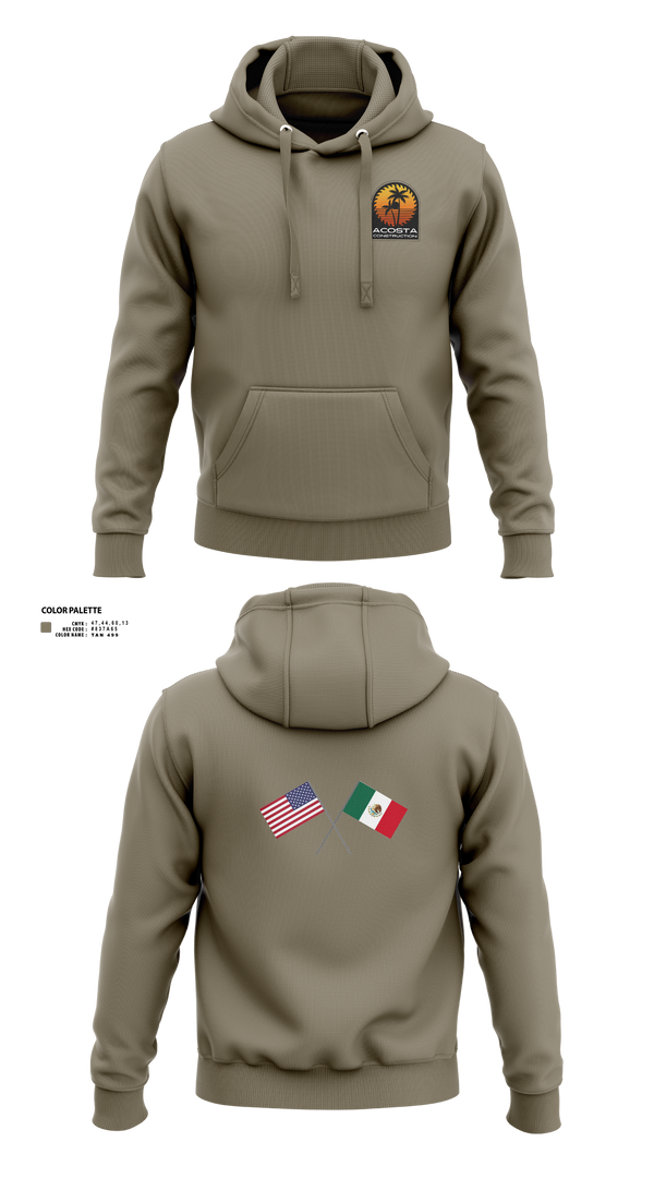 Hoodie, Acosta Construction Services, , Teamtime, Team time, sublimation, custom sports apparel, team uniforms, spirit wear, spiritwear, sports uniforms, custom shirts, team store, custom team store, fundraiser sports, apparel fundraiser