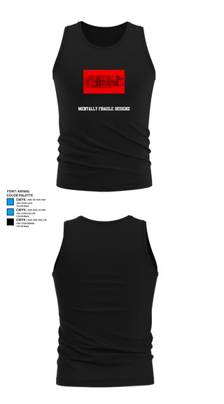 Tank Top, MENTALLY FRAGILE DESIGNZ, , Teamtime, Team time, sublimation, custom sports apparel, team uniforms, spirit wear, spiritwear, sports uniforms, custom shirts, team store, custom team store, fundraiser sports, apparel fundraiser
