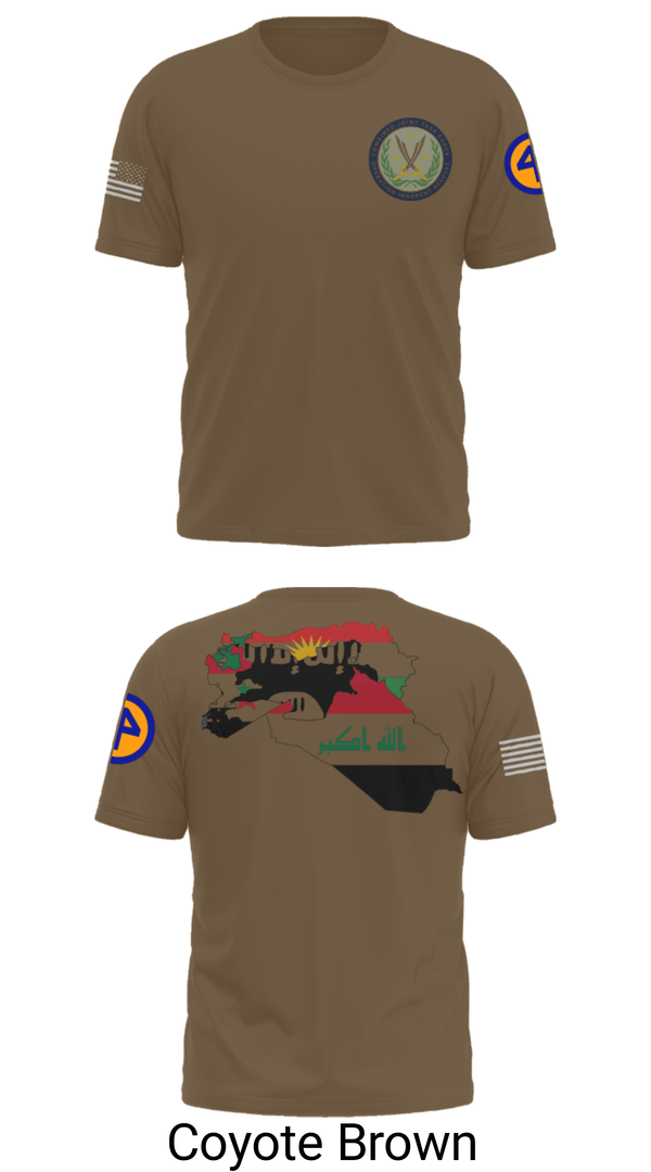 Old School Cotton Feel Shirt, 44th ICBT, National Guard, Teamtime, Team time, sublimation, custom sports apparel, team uniforms, spirit wear, spiritwear, sports uniforms, custom shirts, team store, custom team store, fundraiser sports, apparel fundraiser