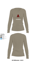 US MEDDAC 46009212 Women's Long Sleeve V-neck Shirt - 62