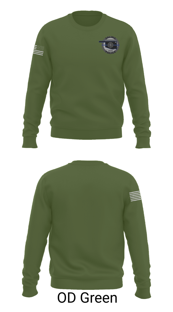 Crew Neck Sweatshirt, Salina Police Department, Police, Teamtime, Team time, sublimation, custom sports apparel, team uniforms, spirit wear, spiritwear, sports uniforms, custom shirts, team store, custom team store, fundraiser sports, apparel fundraiser