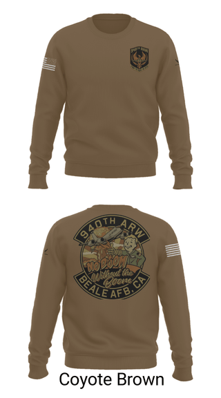 Crew Neck Sweatshirt, 940 Air Refueling Wing, , Teamtime, Team time, sublimation, custom sports apparel, team uniforms, spirit wear, spiritwear, sports uniforms, custom shirts, team store, custom team store, fundraiser sports, apparel fundraiser