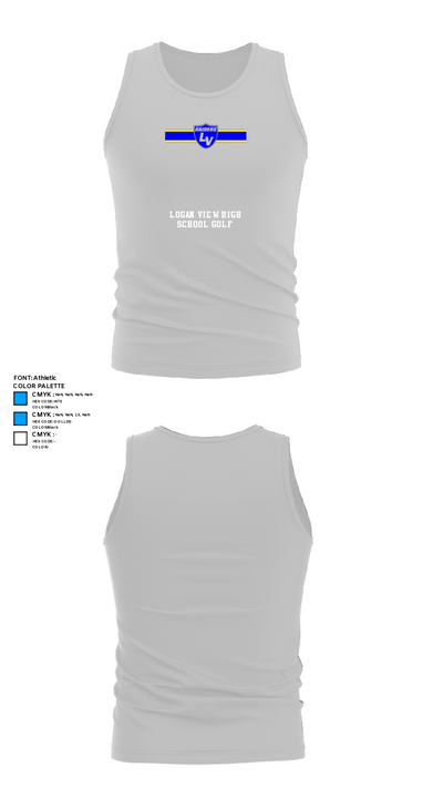 Logan View High School Golf 457859 Tank Top - 13