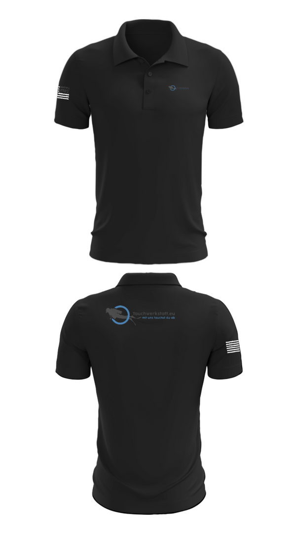Short Sleeve Performance Polo, Tauchwerkstatt.eu, , Teamtime, Team time, sublimation, custom sports apparel, team uniforms, spirit wear, spiritwear, sports uniforms, custom shirts, team store, custom team store, fundraiser sports, apparel fundraiser
