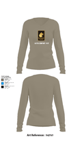 Alpha Company  2-27 48035421 Women's Long Sleeve V-neck Shirt - 62