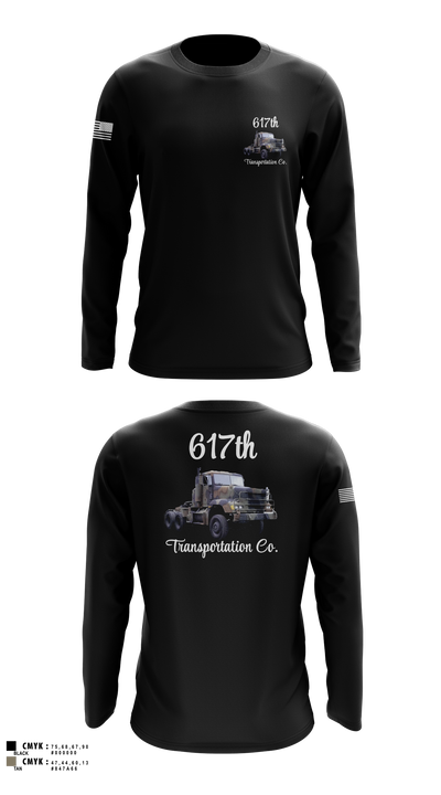 617th Transportation Company 2064597 Long Sleeve Performance Shirt 1