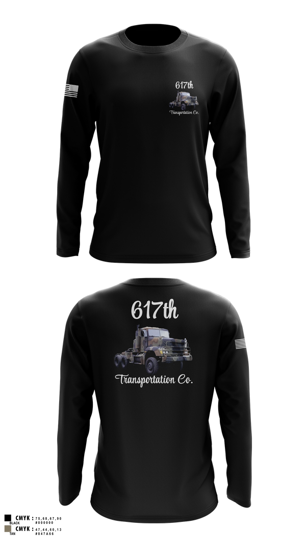 Long Sleeve Performance Shirt, 617th Transportation Company, Army, Teamtime, Team time, sublimation, custom sports apparel, team uniforms, spirit wear, spiritwear, sports uniforms, custom shirts, team store, custom team store, fundraiser sports, apparel fundraiser