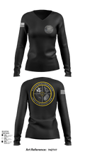 CID 40705219 Women's Long Sleeve V-neck Shirt - 128