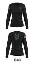 Hawksquad 45976731 Women's Long Sleeve V-neck Shirt - 7