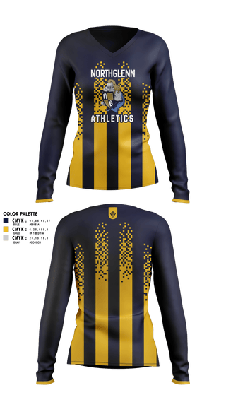 Womens Long Sleeve Vneck Shirt, Rocky Top MSTeam Fishman, Spirit Store, Teamtime, Team time, sublimation, custom sports apparel, team uniforms, spirit wear, spiritwear, sports uniforms, custom shirts, team store, custom team store, fundraiser sports, apparel fundraiser