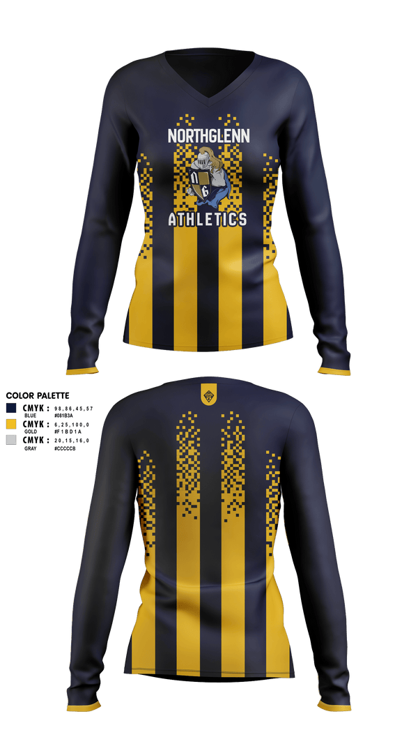 Womens Long Sleeve Vneck Shirt, Rocky Top MSTeam Fishman, Spirit Store, Teamtime, Team time, sublimation, custom sports apparel, team uniforms, spirit wear, spiritwear, sports uniforms, custom shirts, team store, custom team store, fundraiser sports, apparel fundraiser
