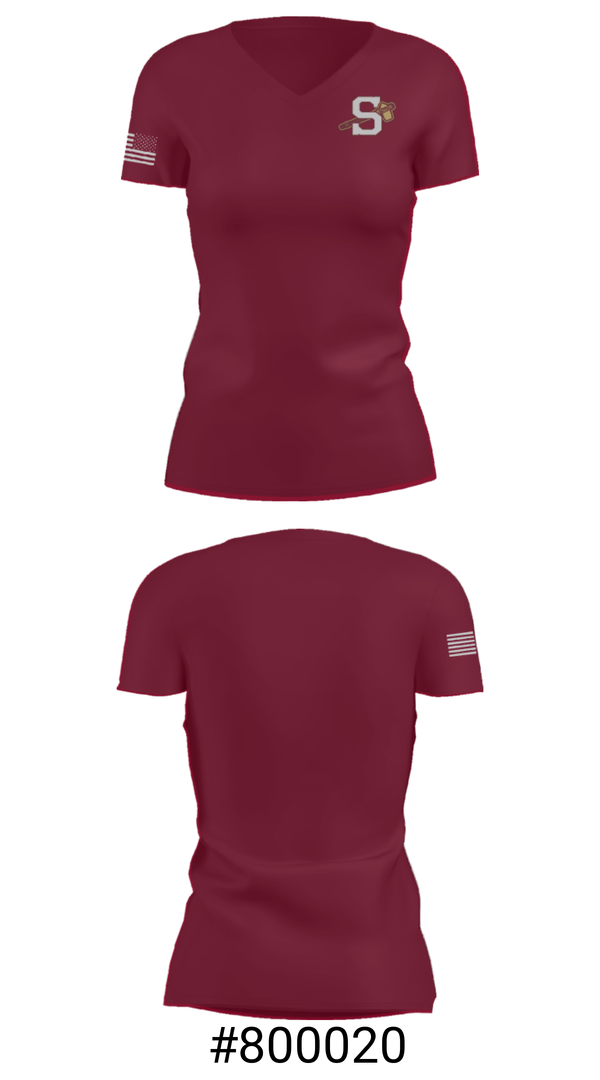 Women's Short Sleeve Vneck Shirt, Salem High School Baseball, Baseball, Teamtime, Team time, sublimation, custom sports apparel, team uniforms, spirit wear, spiritwear, sports uniforms, custom shirts, team store, custom team store, fundraiser sports, apparel fundraiser