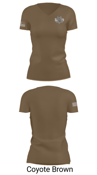 Fresno Police Department K9 Unit 39054818 Women's Short Sleeve V-neck Shirt - 8